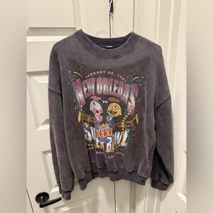 Vintage NFL 1997 Super Bowl Graphic Crewneck Sweatshirt